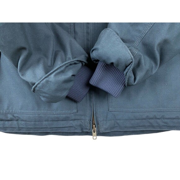 Carhartt Mens Quick Duck Jefferson Traditional Jacket Coat Navy Quilt Lined Sz L - Picture 10 of 16